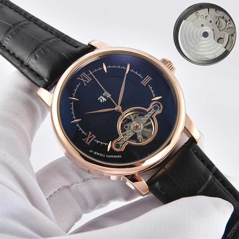 Dual-calendar fashion business steel-belt watch with stainless steel band and classic dial