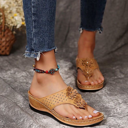 Women's hollow platform sandals by BACKUPMYFILESNOW.COM®, featuring stylish open-toe design and chunky heel for fashionable comfort.