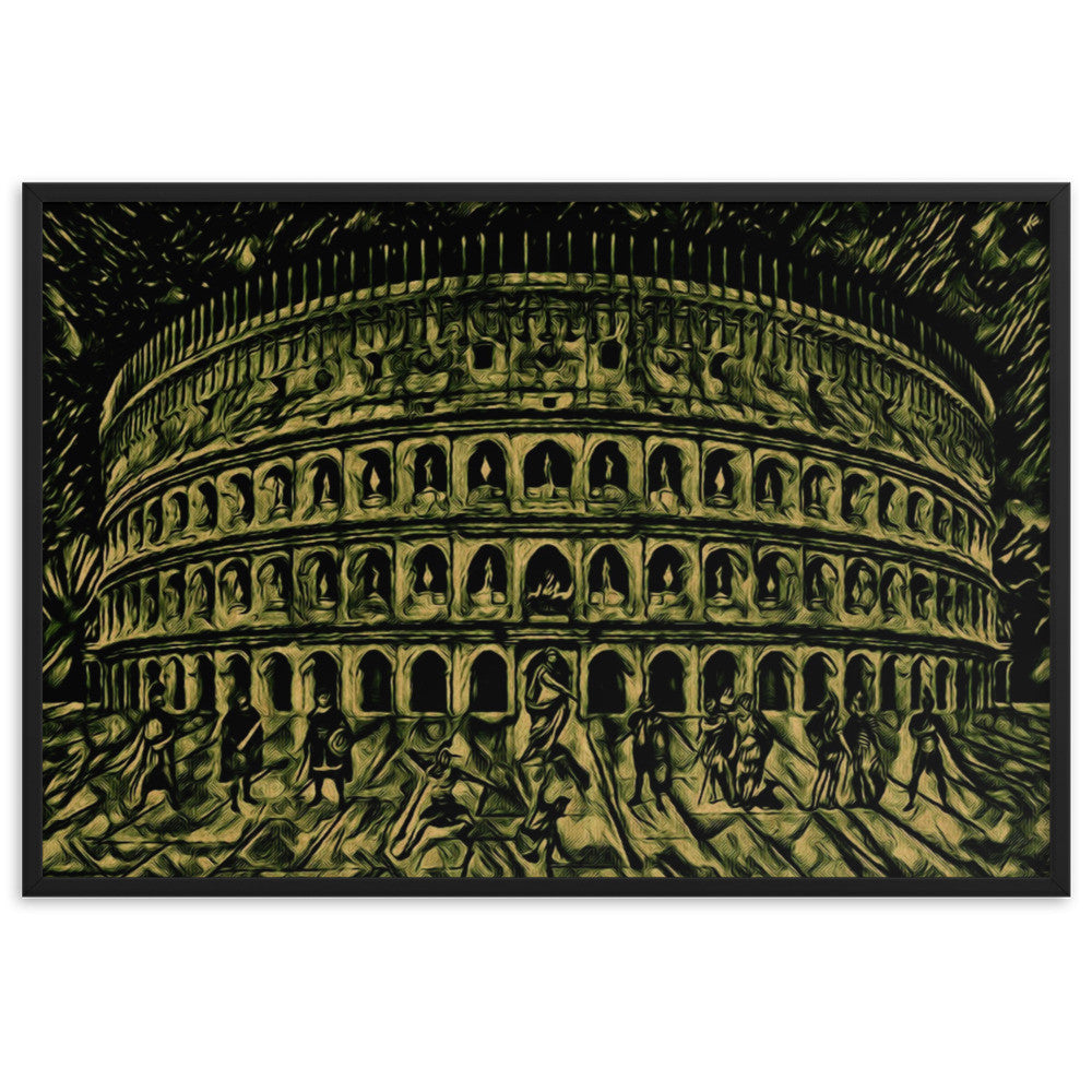 UNA SERATA AL COLOSSEO V2 Superior Framed Poster