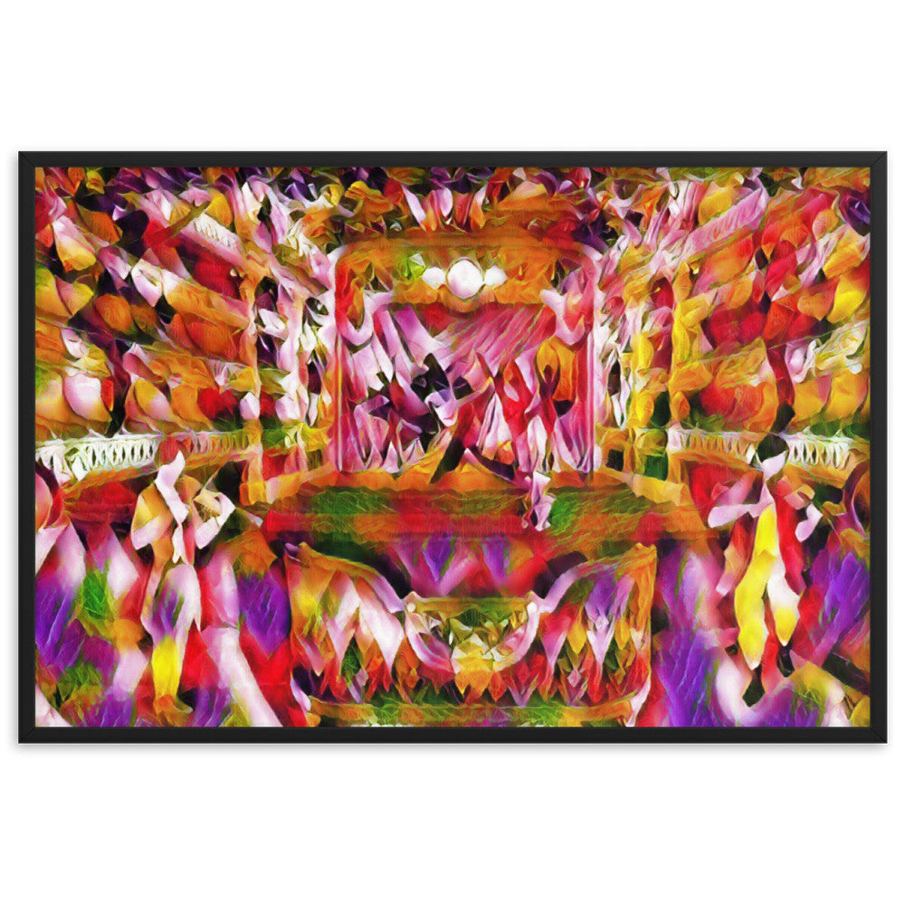 WHEN YOUR SENSES DANCE WITH MY MOMENTS JL.AK Velvet Edition Framed Poster