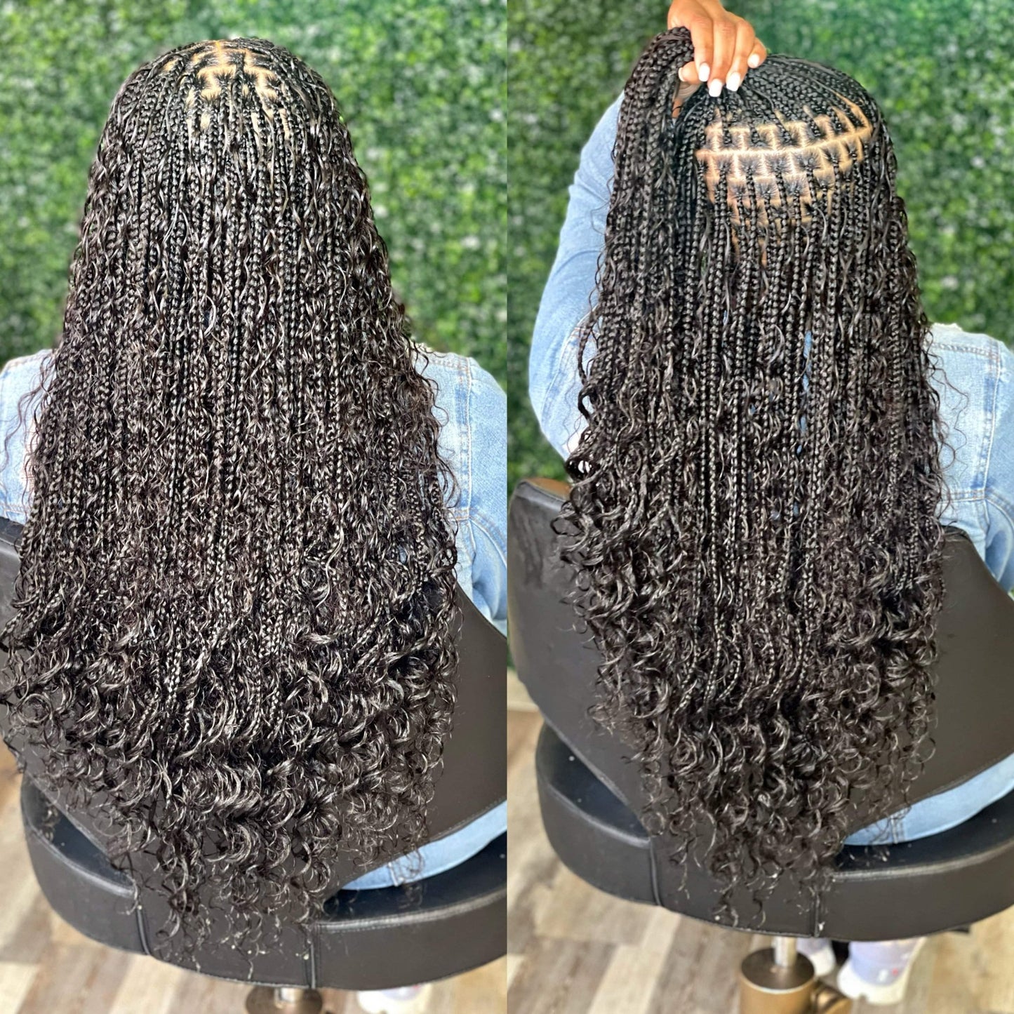 Fula Beauty Deep Wave Boho Hair in natural black, 12-inch length with soft, wavy texture displayed in the image.