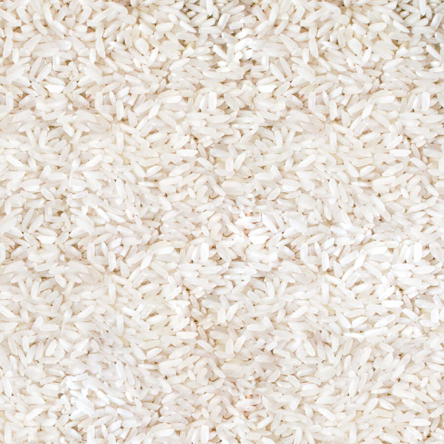 S101 Hasata Rice Baldo 1kg package showing the rice grains in a clear, close-up view.