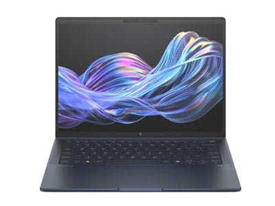 HP EliteBook X 14-inch G1i laptop with Intel Core Ultra 5, sleek design, and keyboard, featuring a modern business laptop from GPUElite.com