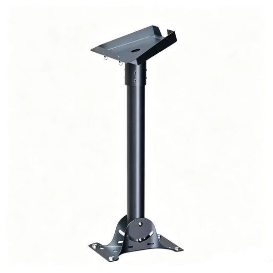 Adjustable Starlink satellite roof mount kit with pivot feature for rectangular dish, designed for secure outdoor installation.