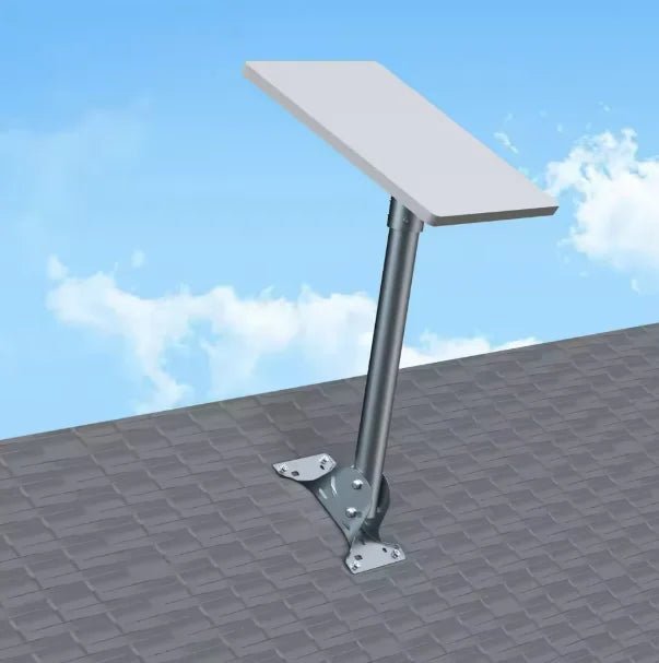 Starlink adjustable rectangular satellite roof mount kit with pivot for standard dish installation, by Guangzhou Chuangze Digital Technology.