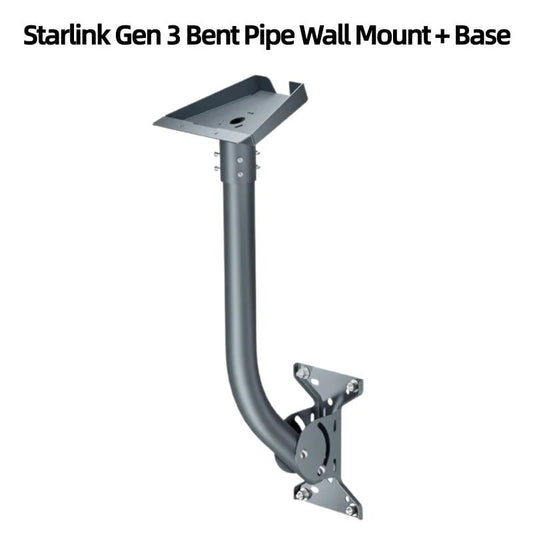 Starlink Gen 3 roof mount kit with adjustable pipe adapter, compatible with Guangzhou Chuangze Digital Technology Starlink system.