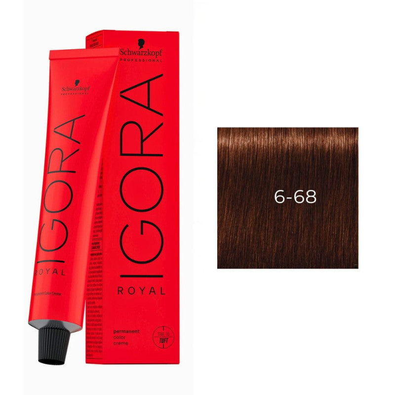 Schwarzkopf Igora Royal Colorist's Color Creme Tube 6-68 Dark
Auburn Blonde