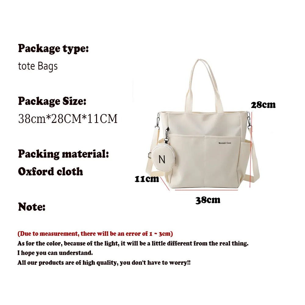 Beige women's Oxford tote crossbody handbag by OBA with shoulder strap and structured design, ideal for everyday carry and stylish looks.