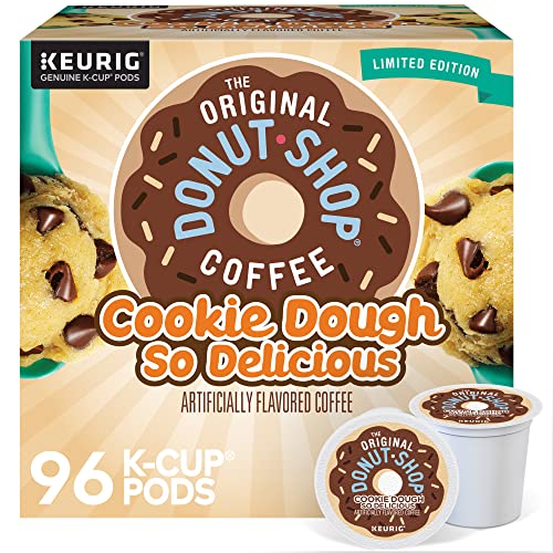 KupofK Coffee The Original Donut Shop Cookie Dough K-cups for Keurig, coffee pods with cookie dough flavor, 24-count box