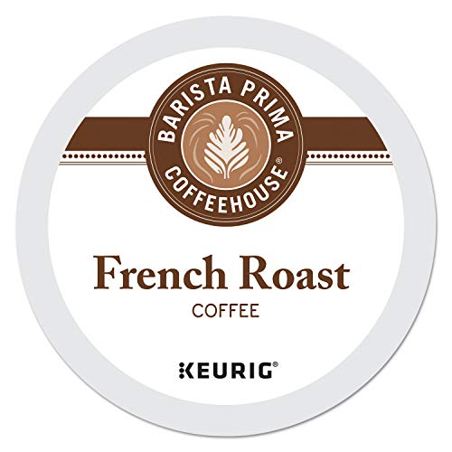 KupofK Coffee Barista Prima Coffeehouse French Roast K-Cups for coffee brewing, dark roasted coffee pods in a pack