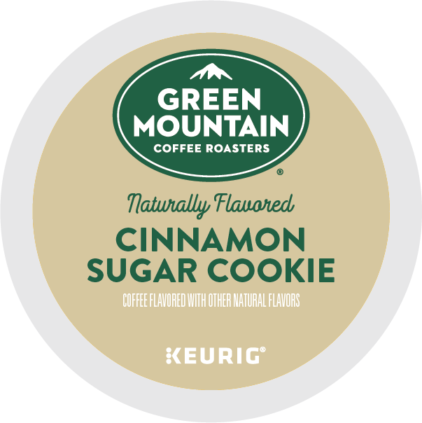 Green Mountain Cinnamon Sugar Cookie K-cups by KupofK Coffee, 96-count bulk box, ready for brewing flavorful coffee.