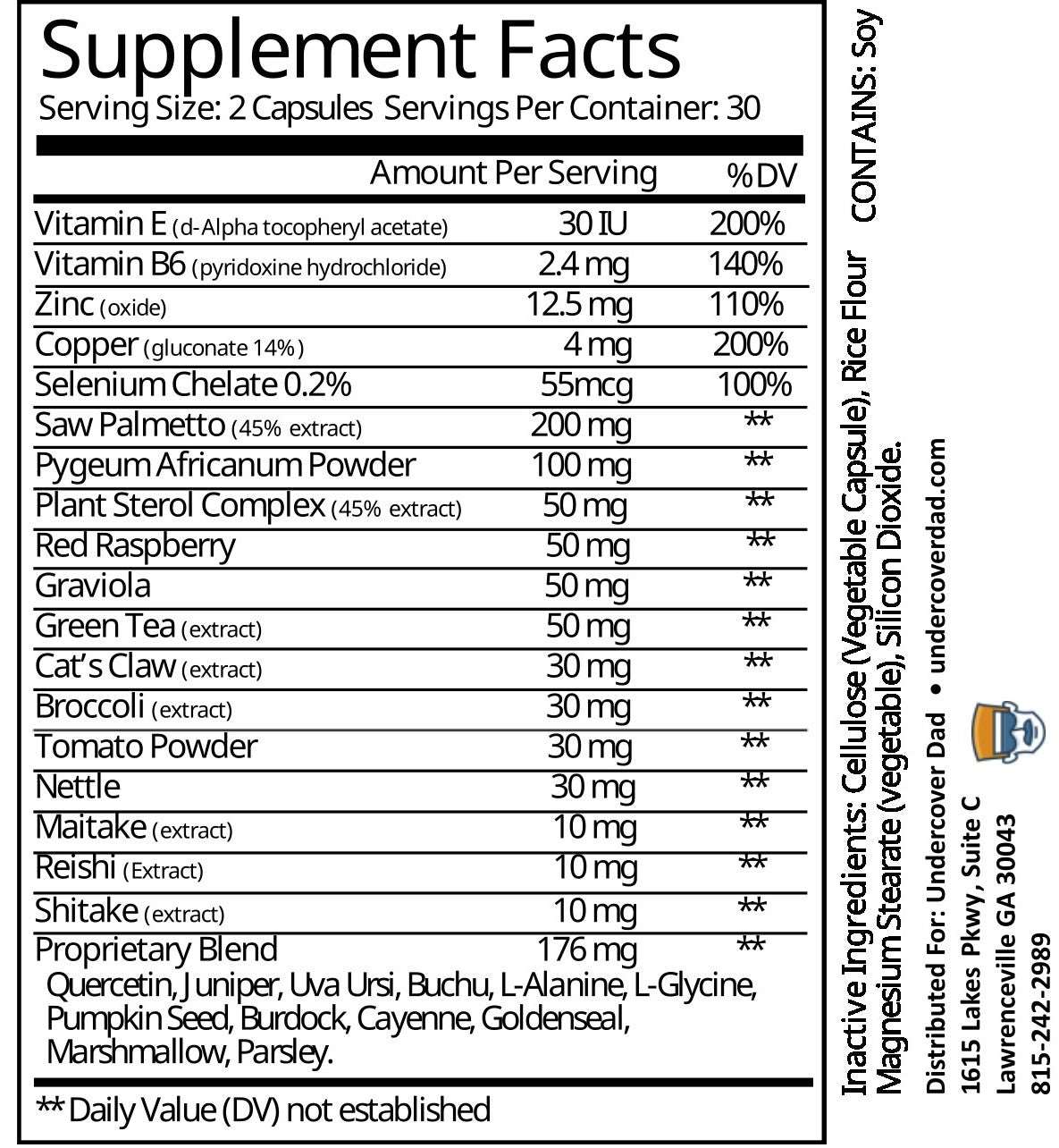 Golden Gut probiotic supplement label with 40 billion CFUs, featuring natural ingredients and brand branding for digestive health.