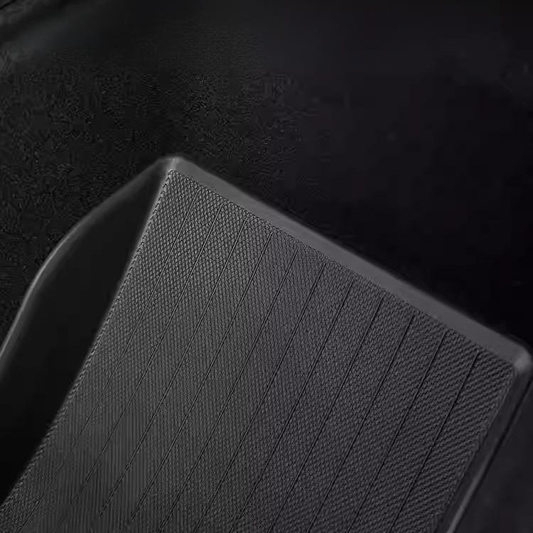 Tesery Model Y lower center console storage organizer in Juniper color, designed for Model Y 2026+ for organized interior storage.