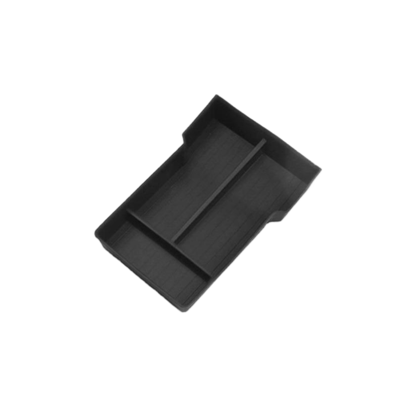 Tesery Model Y lower center console storage organizer in Juniper finish, designed for Tesla Model Y 2026+ vehicles.