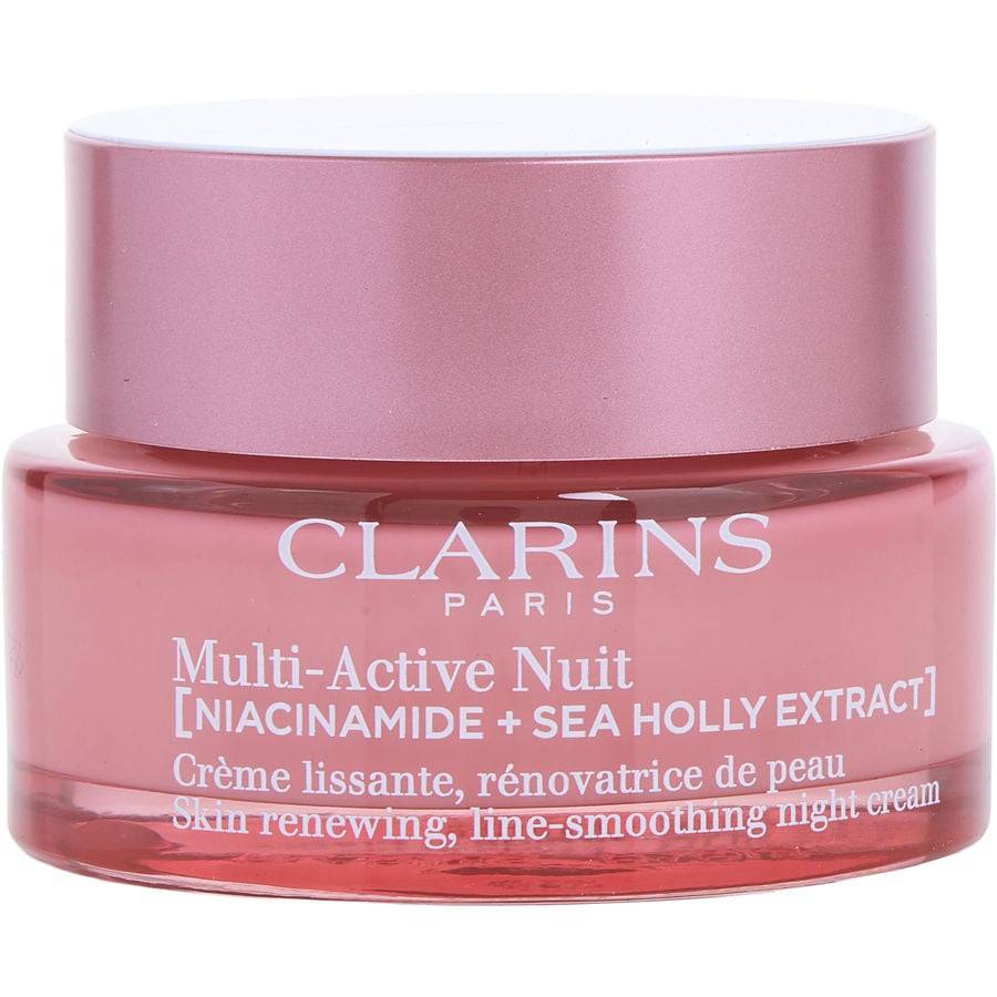 Maison Demusk multi-active night cream with niacinamide and sea holly extract in a 50ml jar, ideal for all skin types.