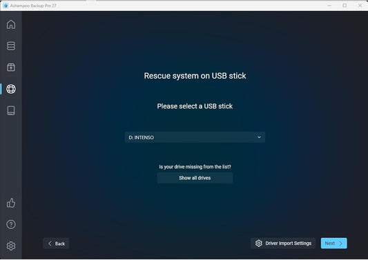 Market + Technik Backup Pro 27 full system backup and recovery software interface for Windows 11 and 10.