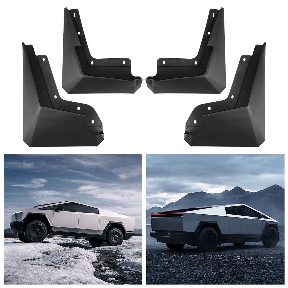 Cybertruck mud flaps splash guards by Tesery Official Store, designed to protect vehicle undercarriage from dirt and debris.