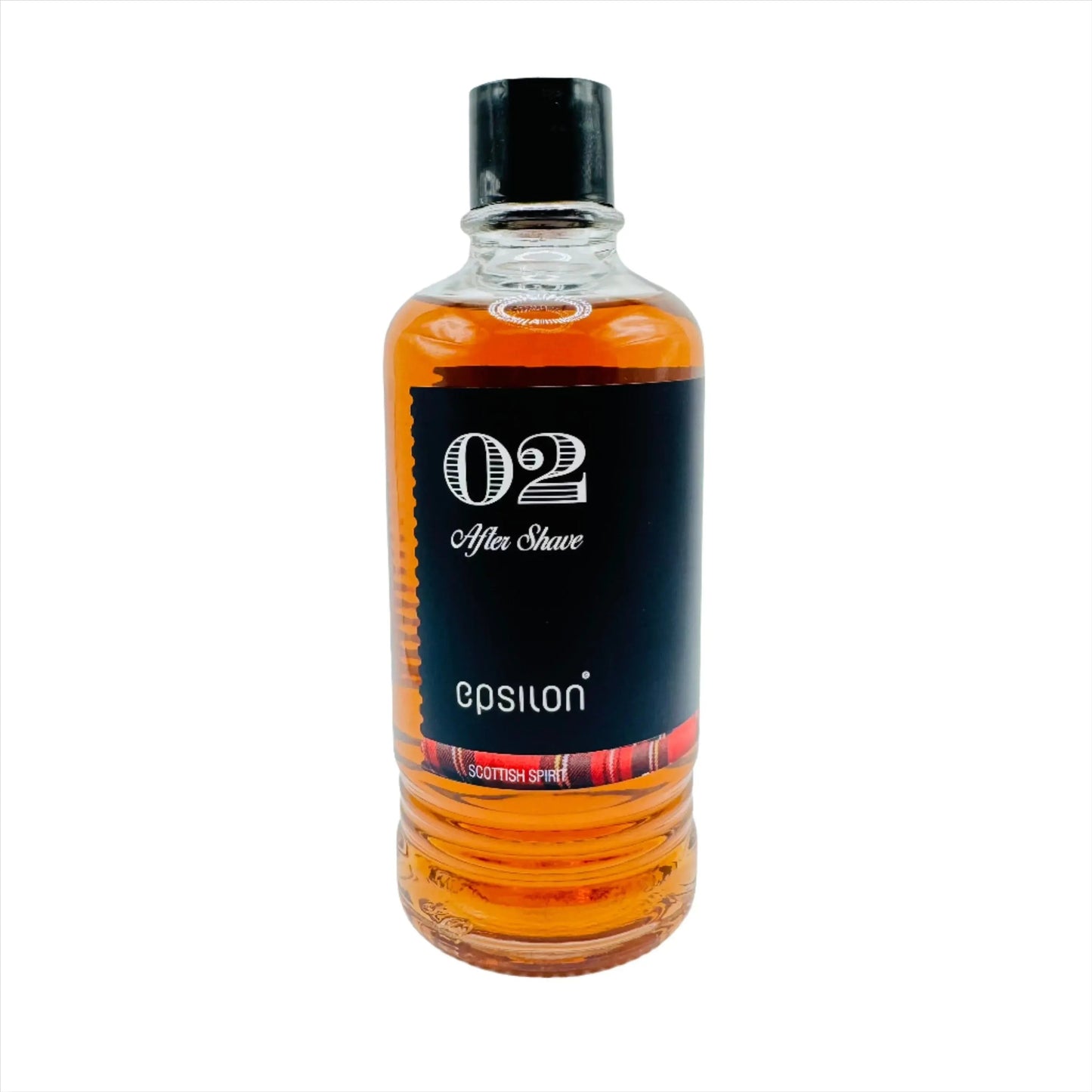 Epsilon 02 Scottish Spirit after shave in a 400ml bottle, featuring a classic scent and smooth skin after shaving.