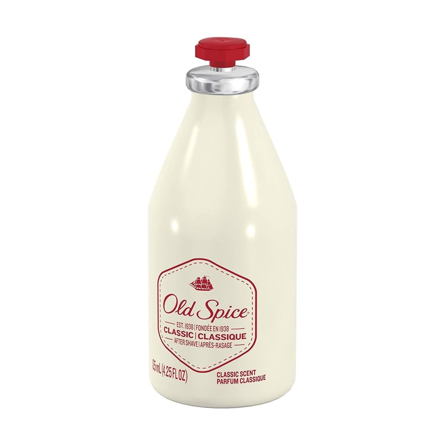 Old Spice Classic After Shave in a 6.37 oz bottle, featuring the iconic design and label of the Old Spice brand.