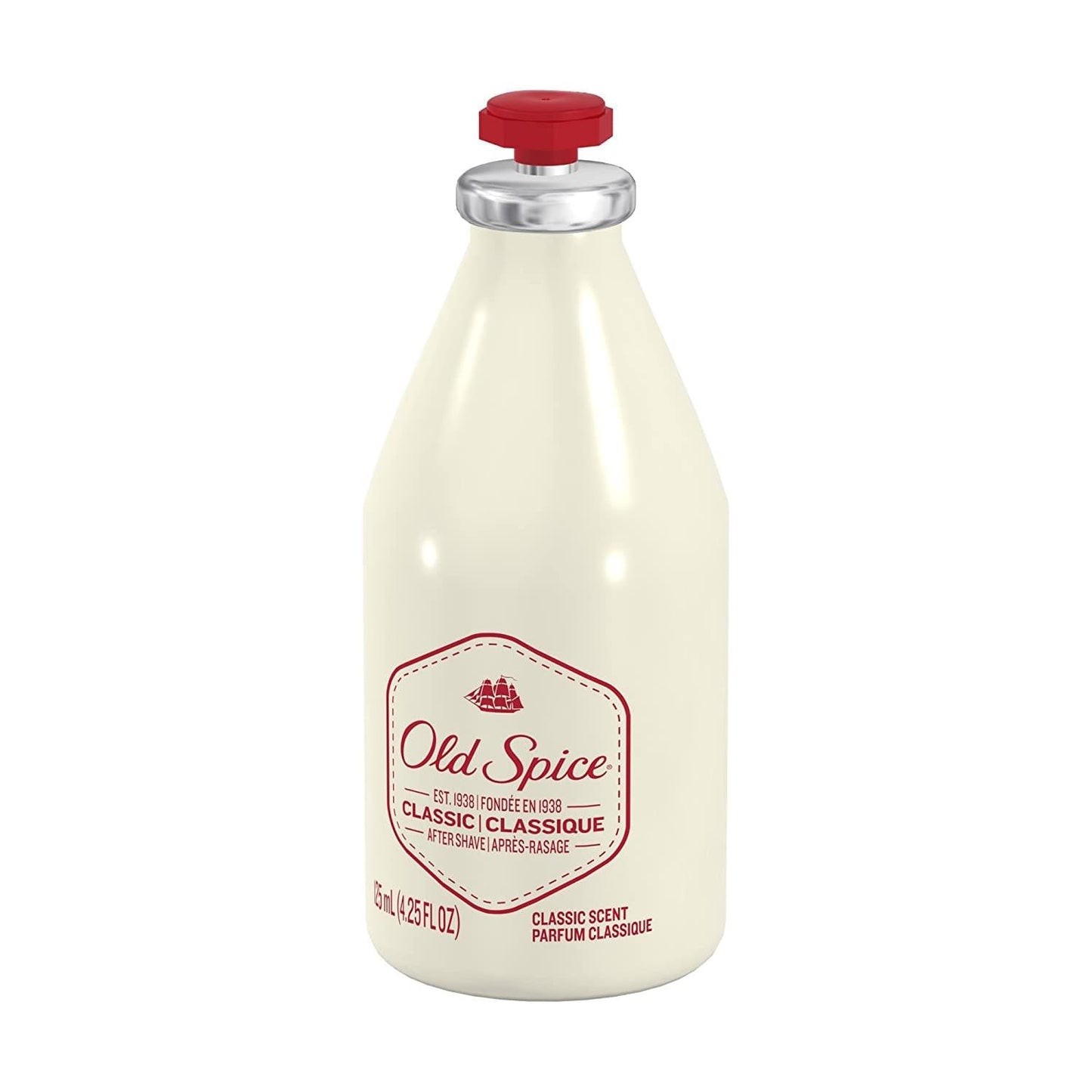 Old Spice Classic After Shave Lotion in a 4.25 oz bottle, featuring the iconic vintage-style packaging.