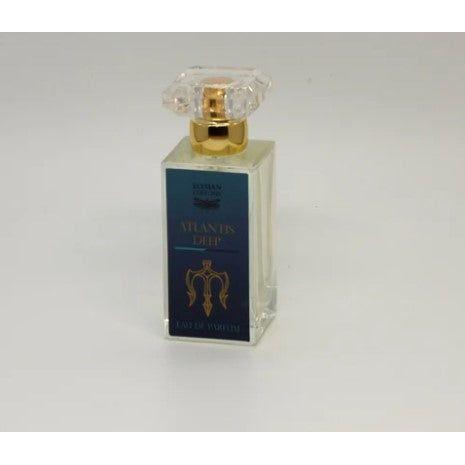 Elysian Atlantis Deep Collection after shave splash by Pasteur Pharmacy in a 4 oz bottle, with a clear, refreshing liquid inside.