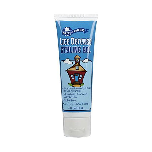 Circle of Friends Lice Defense Styling Gel from Pasteur Pharmacy, 118ml, baby-safe hair styling product with lice prevention properties