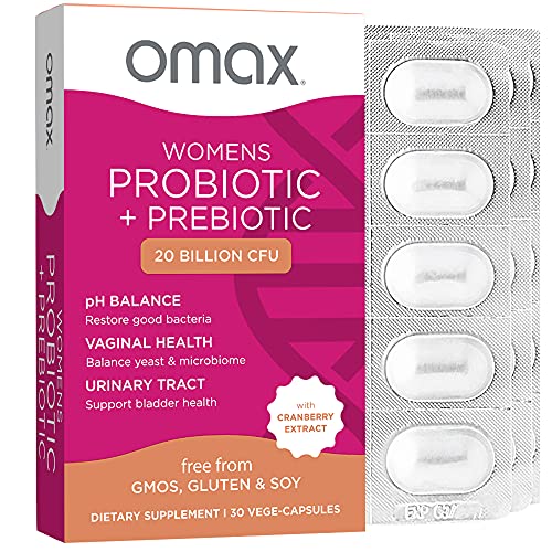 Omax3® Women’s Pre + Probiotic Balance Complex with Cranberry, Balance Trainers by Pasteur Pharmacy, supplement bottle with label