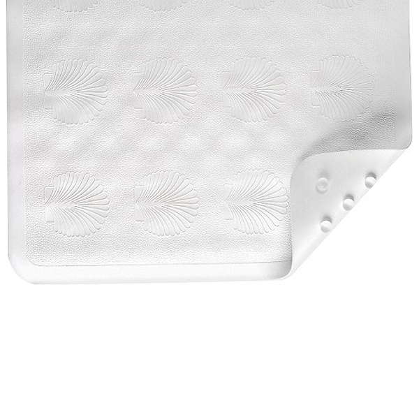 White Nova Rubber Bath Mat from Pasteur Pharmacy, non-slip bathroom accessory with textured surface for safety and comfort.