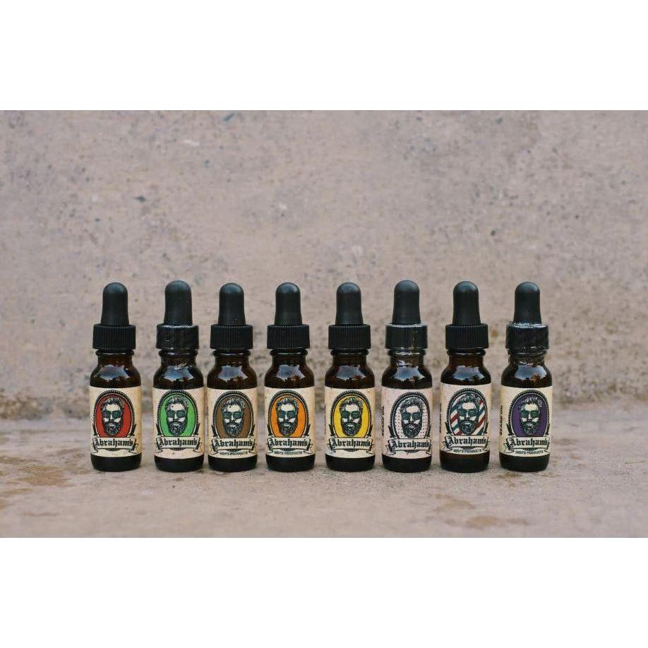 Pasteur Pharmacy Abraham's fragrance-free beard oil in 1.5 oz bottle, natural beard care product for soft, healthy facial hair.