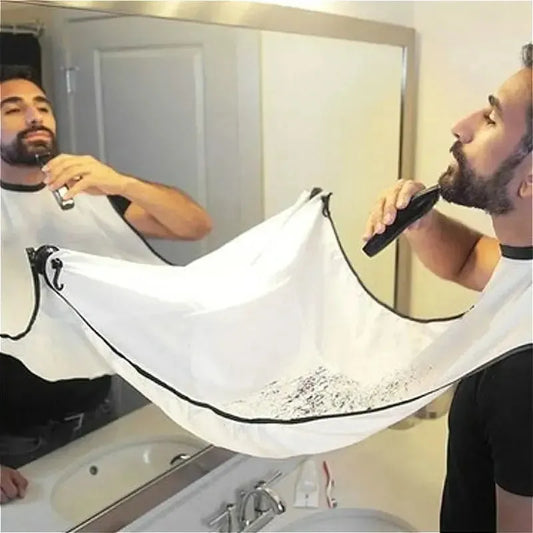 Black Vida Smart Beard Care Trimmer with hair shave apron, featuring adjustable trimming blades and easy-to-clean design.