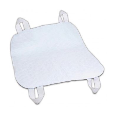 Reusable medical underpad with straps from Pasteur Pharmacy, size 34x35 inches, ideal for bed protection and patient comfort.
