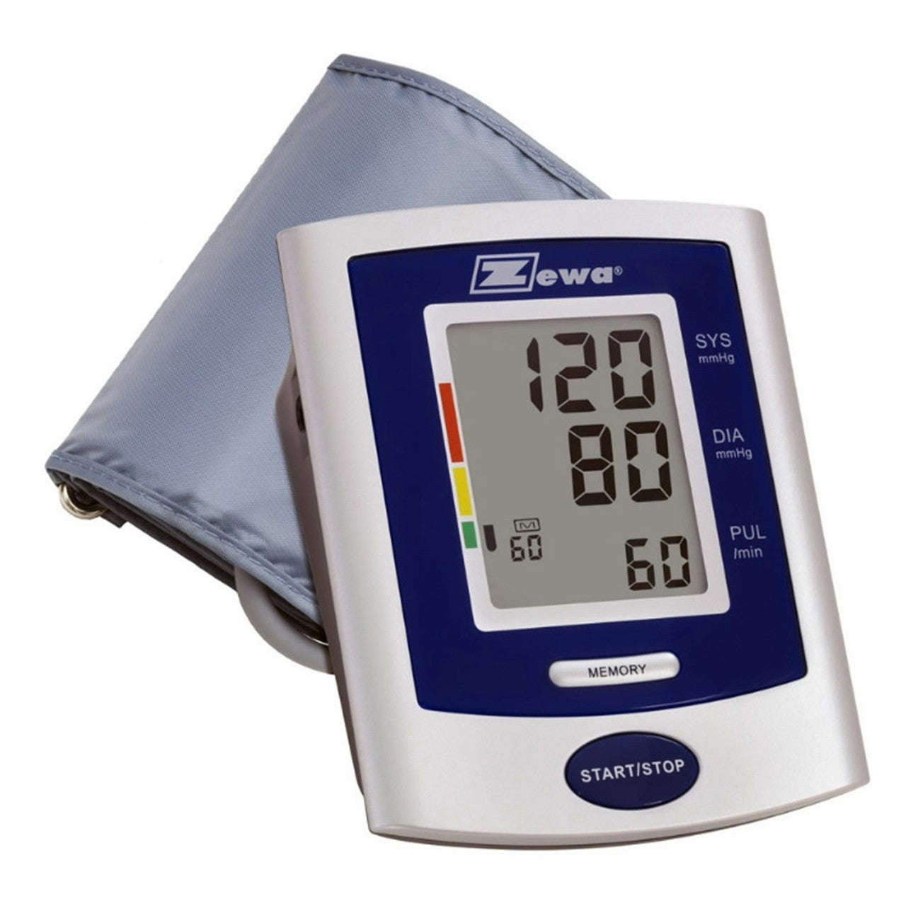 Zewa Automatic Blood Pressure Monitor with 60-memory capacity from Pasteur Pharmacy, digital device for accurate blood pressure readings.