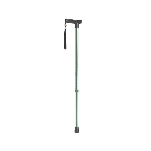 Green Comfort Grip Cane from Pasteur Pharmacy, a sturdy walking stick with ergonomic handle for support and stability.