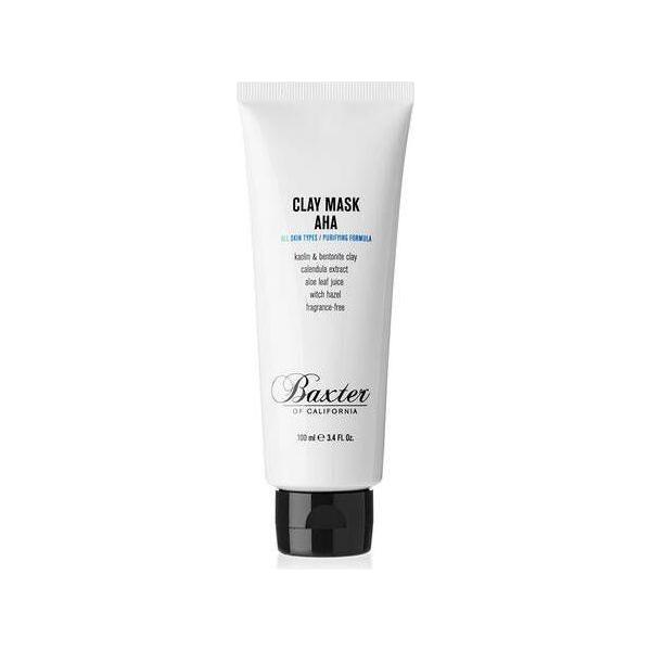 Baxter of California AHA Clay Mask in 3.4 oz jar, smooth clay mask for deep cleansing and exfoliation.