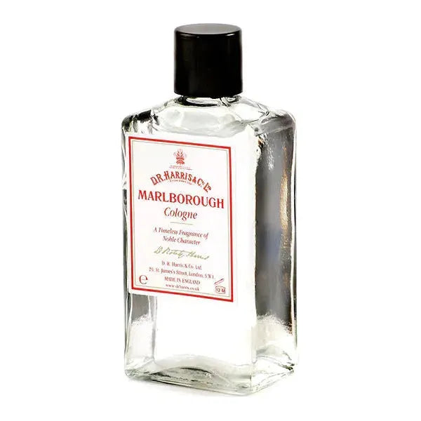 D. R. Harris & Co Marlborough Cologne 100ml bottle with elegant packaging and classic design, showcasing a refined fragrance.