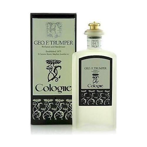 Glass bottle of Geo F. Trumper Eau de Cologne, 100 ml, with a classic design and elegant packaging.