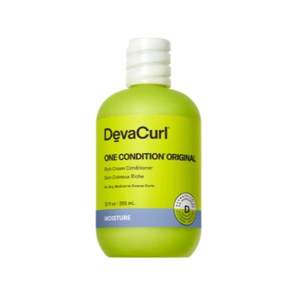 DevaCurl One Condition Original conditioner in a 12 fl oz bottle, designed for curly hair nourishment and hydration.