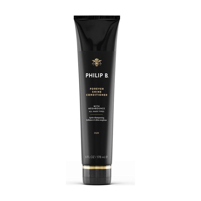 Philip B. Oud Royal Forever Shine Conditioner with MegaBounce, 6 oz, in a sleek bottle, designed to add shine and bounce to hair