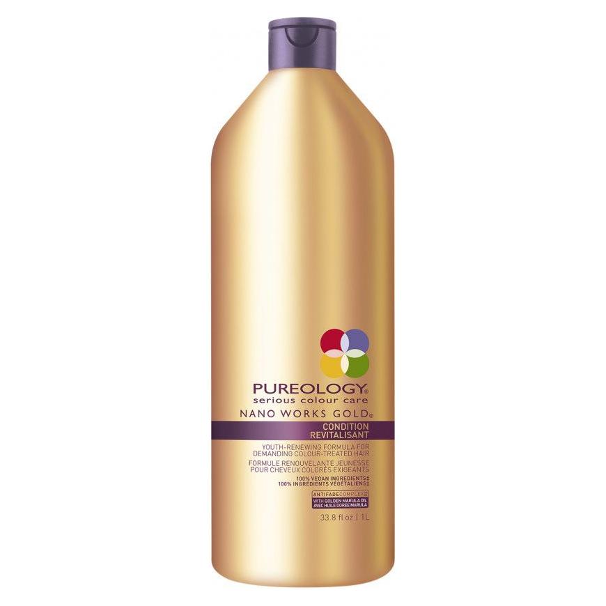 Pureology NanoWorks Anti-Aging Conditioner in 33.8 oz bottle, creamy conditioner with nourishing formula for healthy hair.