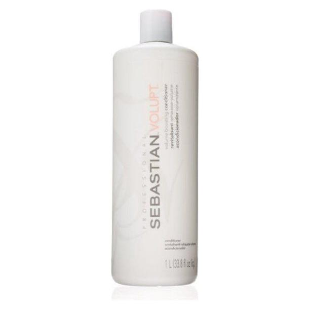 Sebastian Seb Volupt Volume Boosting Conditioner in 33.8 oz bottle, designed to add volume and shine to hair.