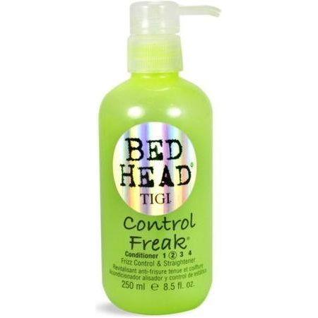 Tigi Bed Head Control Freak Conditioner in 8.5oz bottle, smooths and controls frizz for all hair types.