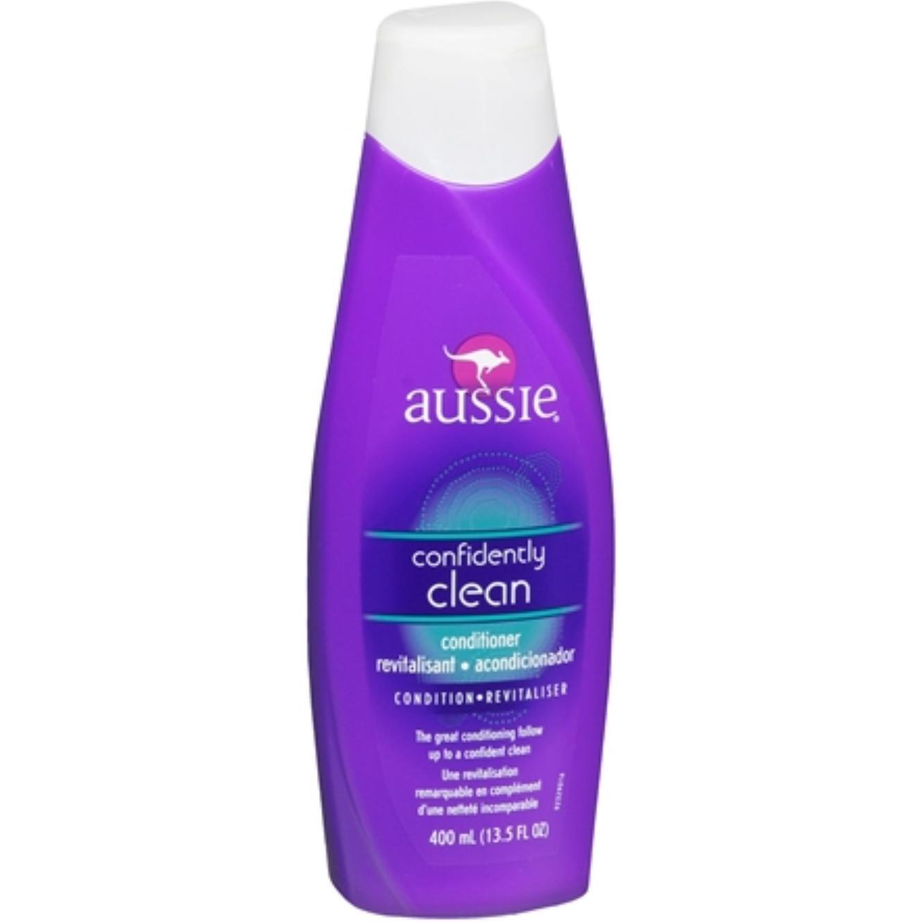 Aussie Cleanse & Mend Conditioner in a 13.5 fl oz bottle, Pasteur Pharmacy brand, showing the conditioner bottle with label and cap.
