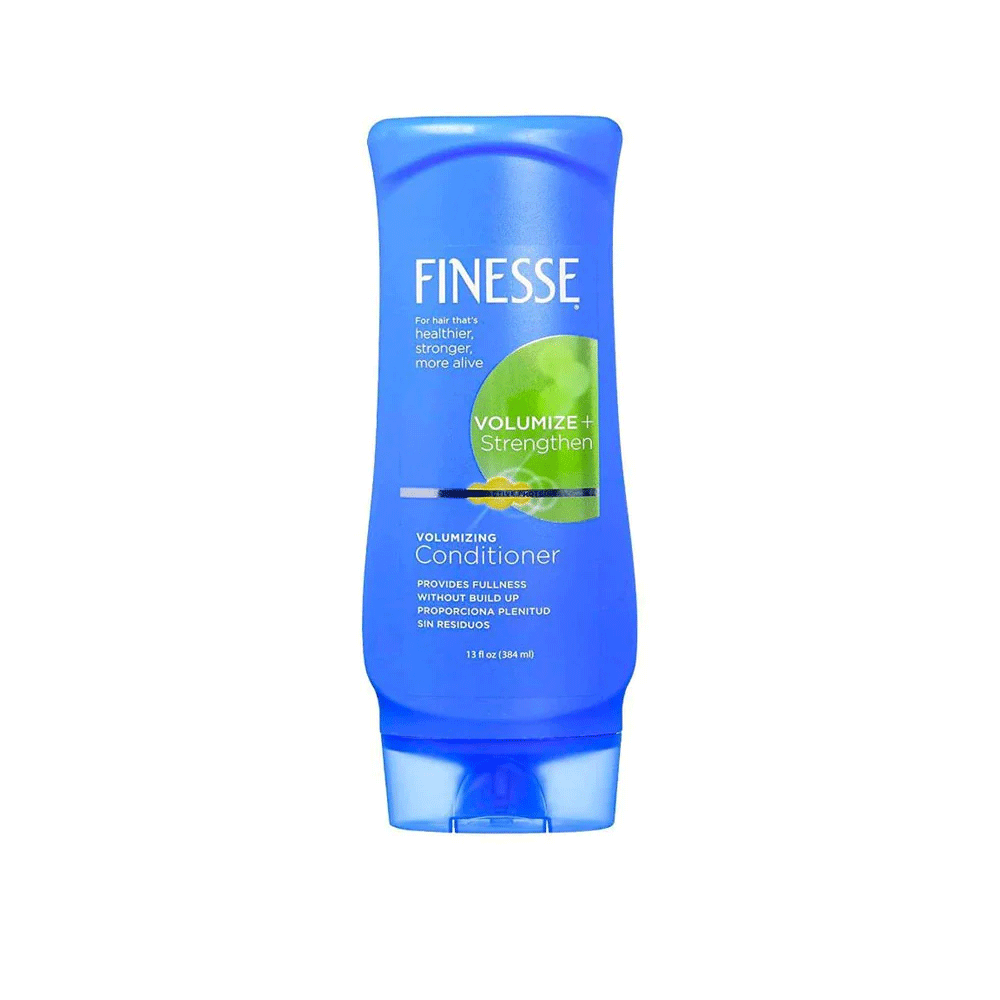 Finesse Volumizing Conditioner in 13 oz bottle by Pasteur Pharmacy, smooth and add volume to hair.