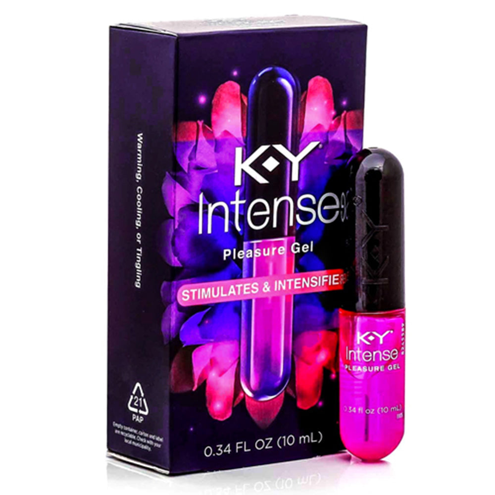 K-Y Intense Pleasure Gel by Pasteur Pharmacy, 0.34oz conductivity gel for stimulation and intensification.