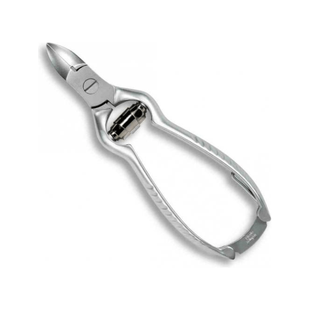 Credo Nail-Nipper Buffer Spring 12 cm, nickel-plated cosmetic tool for precise nail trimming and shaping.