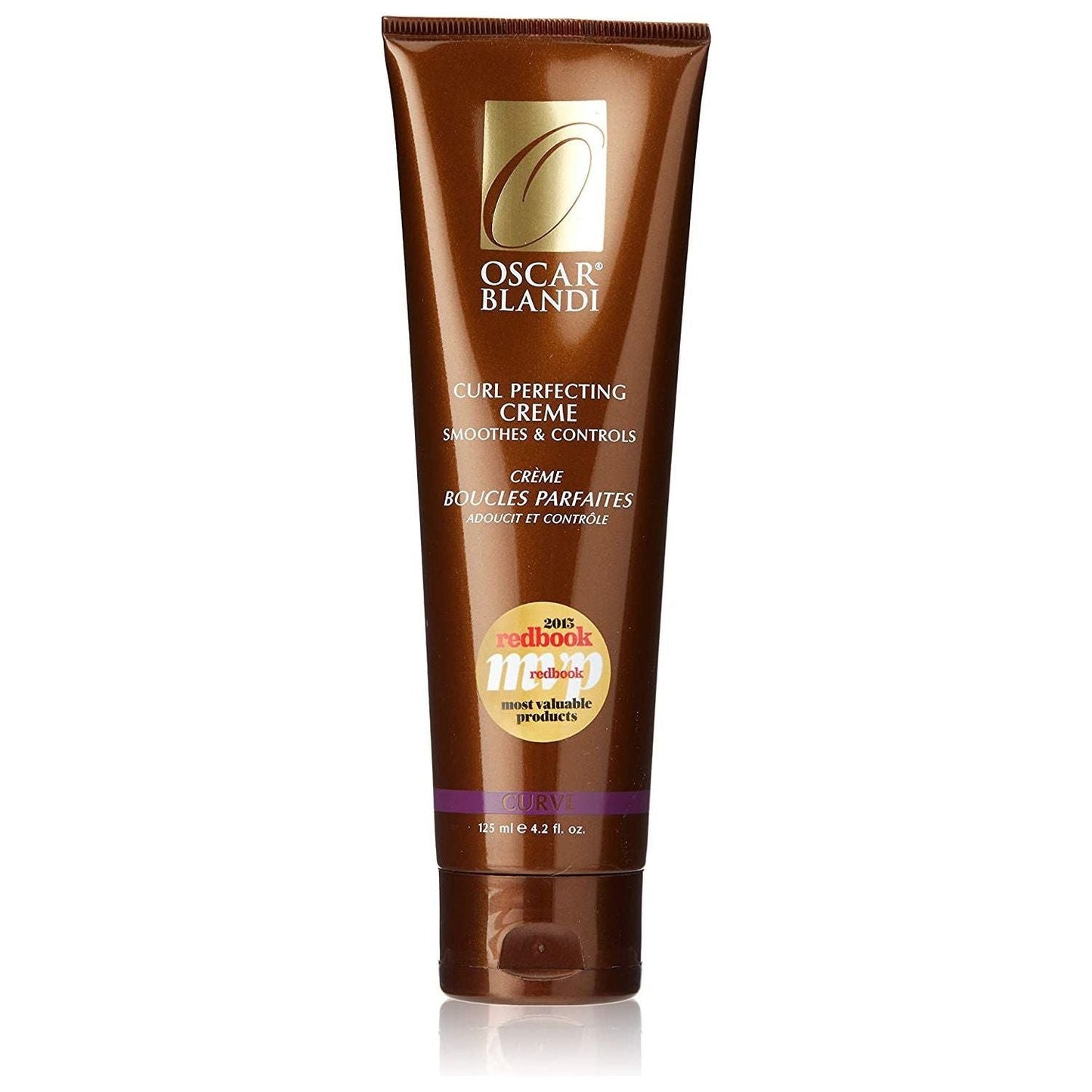 Oscar Blandi Curl Perfecting Creme in 4.2 fl oz jar, smooths and defines curls with a rich, creamy texture.
