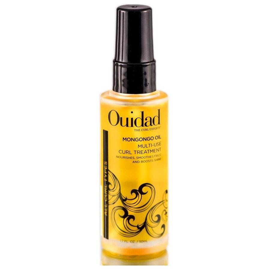 Ouidad Mongongo Oil curl treatment bottle for all curl types, 1.7 oz, natural hair care product for hydrating and defining curls