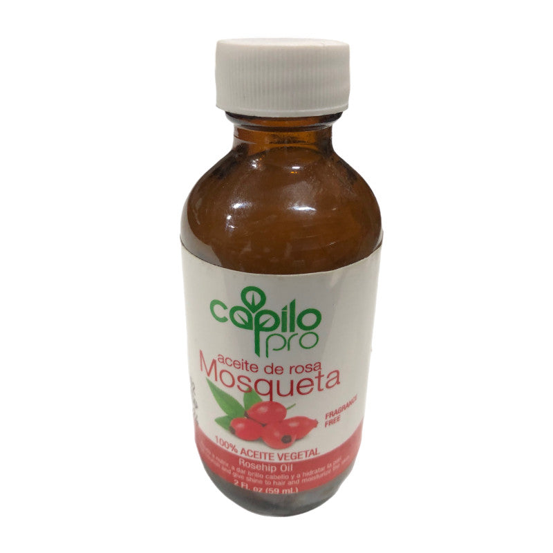 Pasteur Pharmacy Capilo Rosa Mosqueta 2 oz cuticle oil and cream with nourishing rosehip oil for healthy nails and cuticles.