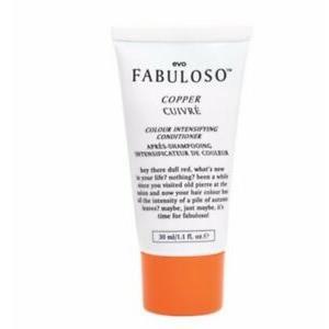 Evo Fabuloso Platinum Blonde A Colour Enhancing Conditioner in 30ml travel size, shown in a sleek bottle with purple accents.