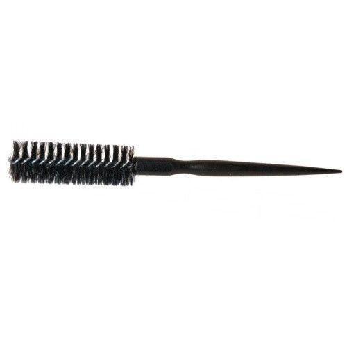 Keller Föhnwellbürste 30 mm Braun with wooden handle for styling and smoothing hair, displayed on a white background.